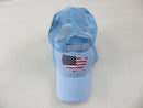 USA flag hat Map Light Blue Mesh Back American Cap