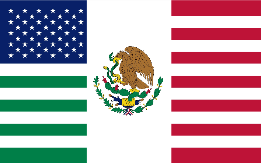 USA Mexican 4'x6' Flag ROUGH TEX® 68D Nylon