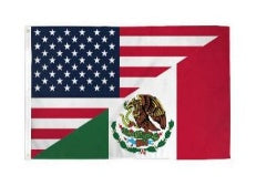 USA Mexico 3'x5' Flag ROUGH TEX® 68D Nylon
