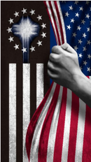 USA POLICE REVEAL CROSS 3'X5' 100D WITH GROMMETS US POLICE MEMORIAL AMERICAN LAW