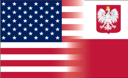 USA Poland with Eagle 3'X5' Flag ROUGH TEX® 100D