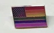USA Rainbow Pride Lapel Pin