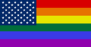 USA Rainbow 2'x3' Nylon Flag ROUGH TEX® 68D