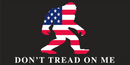 Don't Tread on Me Sasquatch Mandate American Made Bumper Stickers Wholesale Pack of 50 (3.75"x7.5") Big Foot