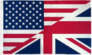 USA UK 3'X5' Flag ROUGH TEX® 100D American British England United Kingdom Friendship