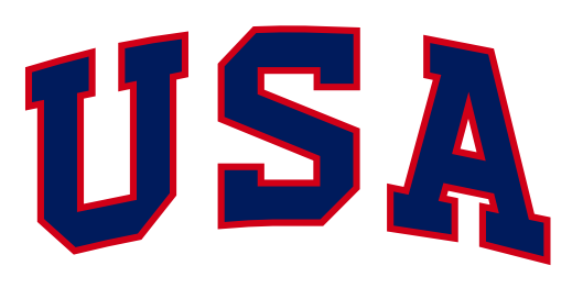 USA Letters White 3'X5' Flag Rough Tex® 100D