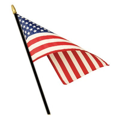 USA 12x18 inches Stick Flags Dura-Lite ™ Poly Printed American Flags Lake Forest Wood