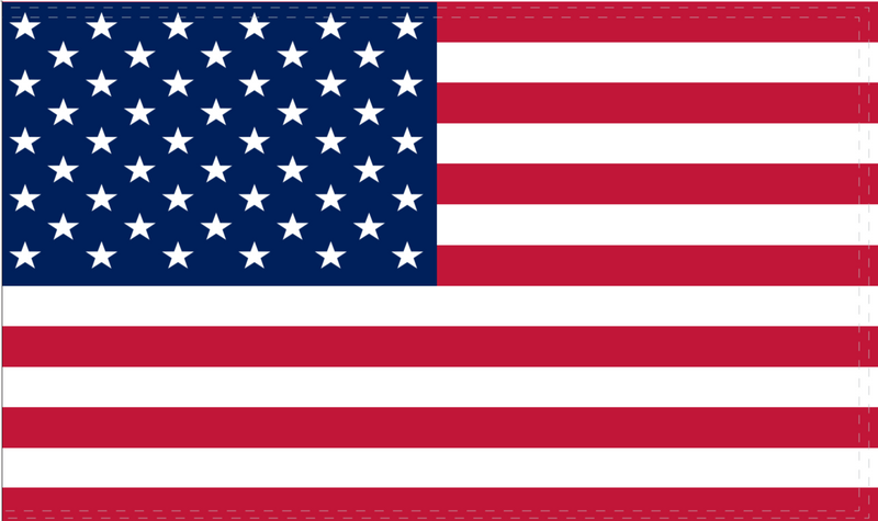 USA 8"x12" Stick Flag ROUGH TEX® 100D 20" Wooden Staff American Flags