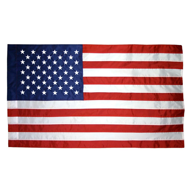 United States of America 2'x3' Embroidered Flag ROUGH TEX® 210D Nylon With Sleeve