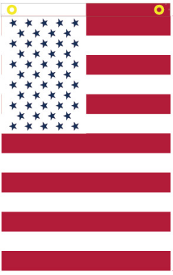 US Civil Peace 12"x18" Double Sided Garden Flag ROUGH TEX® 100D