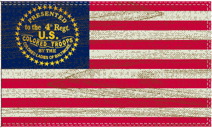 US Colored Troops 3'X5' Flag Rough Tex® 100D 4th Regiment Union American
