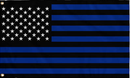 USA Police Blue Lines 3'X5' Flag ROUGH TEX® 100D