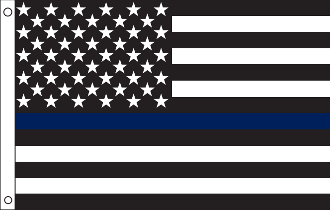 USA Police Memorial 3'X5' Flag ROUGH TEX® 68D