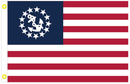 US Yacht Ensign 12"x18" Flag ROUGH TEX® 100D With Grommets