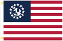 US Yacht Ensign 2'x3' Flag ROUGH TEX® 100D American Boating