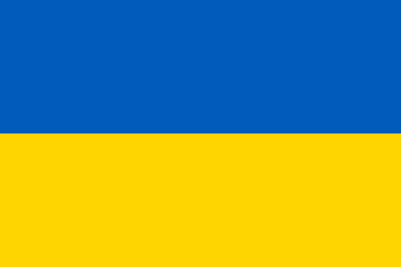 Ukraine Stick Flag 4"x6" Rough Tex® 100D 10" Staff