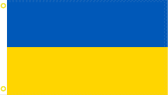 Ukraine 12"x18" Stick Flag ROUGH TEX® 68D 30" Wooden Stick