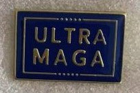 Ultra MAGA Blue Rectangle Trump Lapel Pin