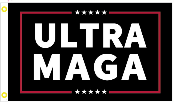 Ultra MAGA Black 3'X5' Flag ROUGH TEX® 100D