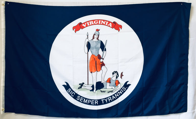 Virginia Sic Semper Tyrannis 1861-1865 Flag 5'x8' Rough Tex® 100D