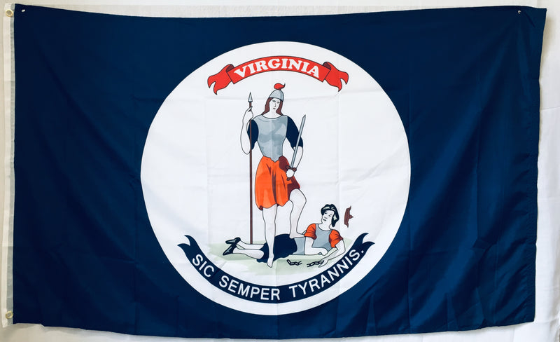 Virginia Sic Semper Tyrannis 1861-1865 Flag 3'X5' Rough Tex® 100D