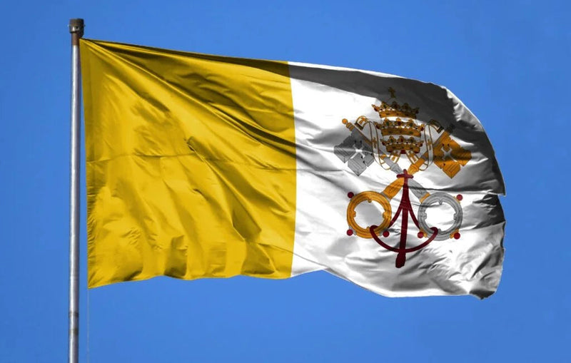 Vatican City Papal Flag 8'x12' 600D 2-Ply Polyester Heavy Duty