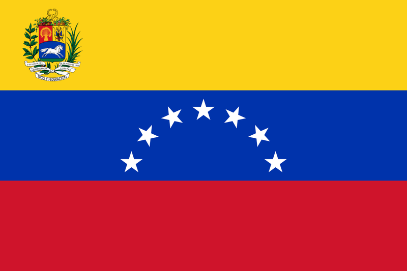 Venezuela 7 Stars 12"x18" Car Flag Flag ROUGH TEX® Double Sided