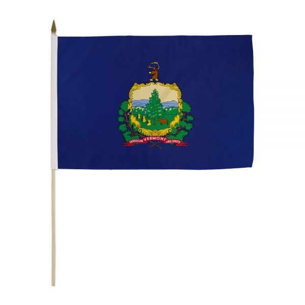 Vermont Stick Flags - 12''x18'' Rough Tex ®68D