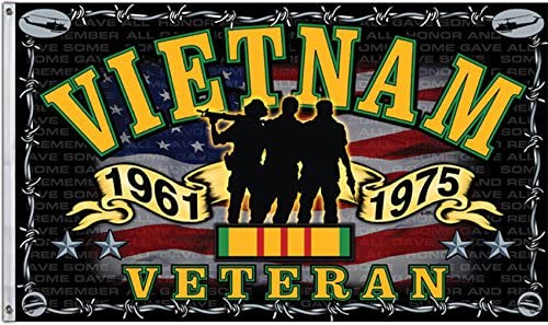 Vietnam Veteran 1961 1975 3'X5' Flag ROUGH TEX® 100D