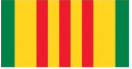 Vietnam War Ribbon 2'x3' Flag ROUGH TEX® 100D
