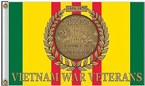 Vietnam War Veterans 1959-1975 12"x18" Flag With Grommets ROUGH TEX® 100D