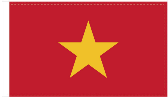 Vietnam 3'X5' Flag ROUGH TEX® 100D