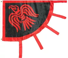 Viking Raven Red And Black 3'X5' Flag ROUGH TEX® 100D