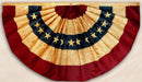 Vintage Betsy Ross Fan Bunting 3'x6' ROUGH TEX® 420D Embroidered