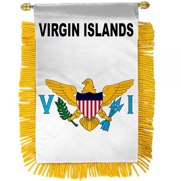United States Virgin Islands Flag Mini Banner