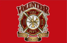 Volunteer Fire Fighter 2'x3' Double Sided Flag ROUGH TEX® 100D