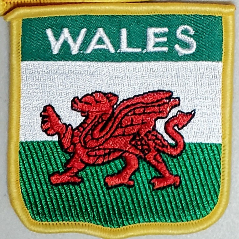 Wales Shield Embroidered Patch