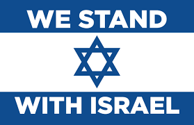 We Stand With Israel 2'x3' Flag ROUGH TEX® 100D