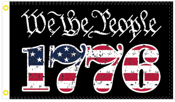 We The People 1776 USA 3'X5' Flag ROUGH TEX® 100D