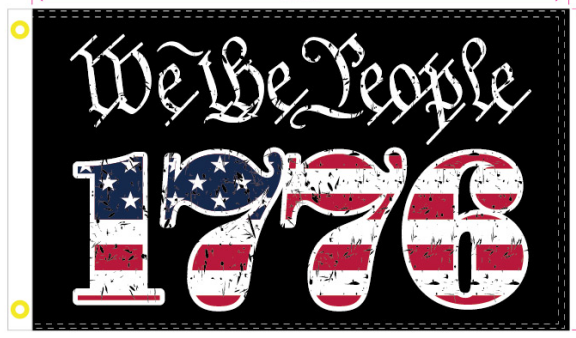 We The People 1776 USA 3'X5' Flag ROUGH TEX® 100D American Constitution