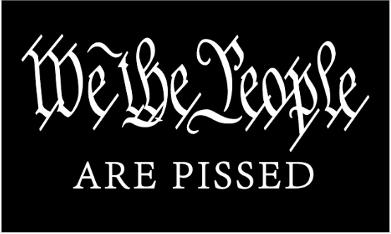 We The People Are Pissed 3'X5' Double Sided Flag ROUGH TEX® 100D