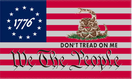 We The People Betsy Ross 76 Live Gadsden 3'X5' Flag Rough Tex® 100D