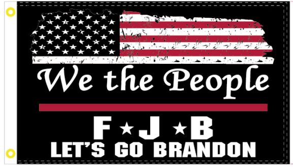 We The People FJB Let's Go Brandon USA 3'X5' Flag ROUGH TEX® 100D