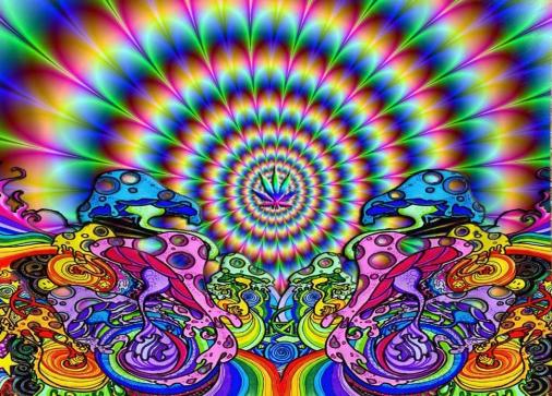 Cannabis Psychedelic 3'X5' Flag ROUGH TEX® 100D