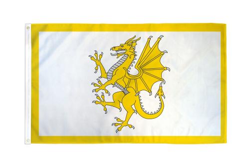 Welsh Golden Dragon 12"x18" Flag ROUGH TEX® 100D With Grommets