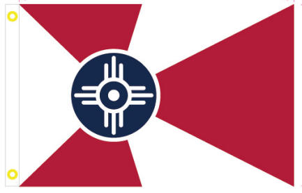 Wichita 2'x3' Flag ROUGH TEX® 100D Kansas