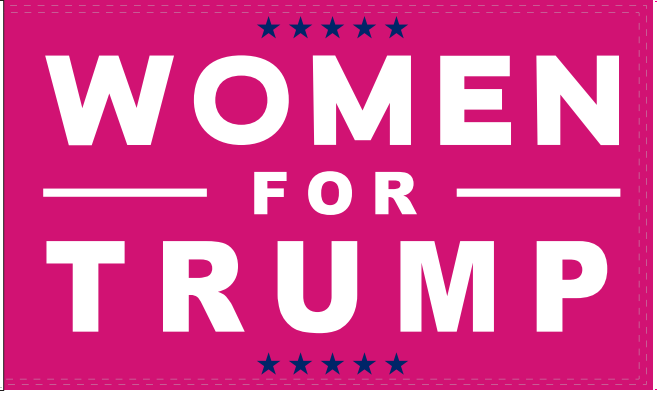 Women For Trump 2'x3' Flag ROUGH TEX® 100D