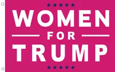 Women For Trump Pink 3'X5' Double Sided Flag ROUGH TEX® 100D