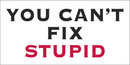 You Can't Fix Stupid - Bumper Sticker