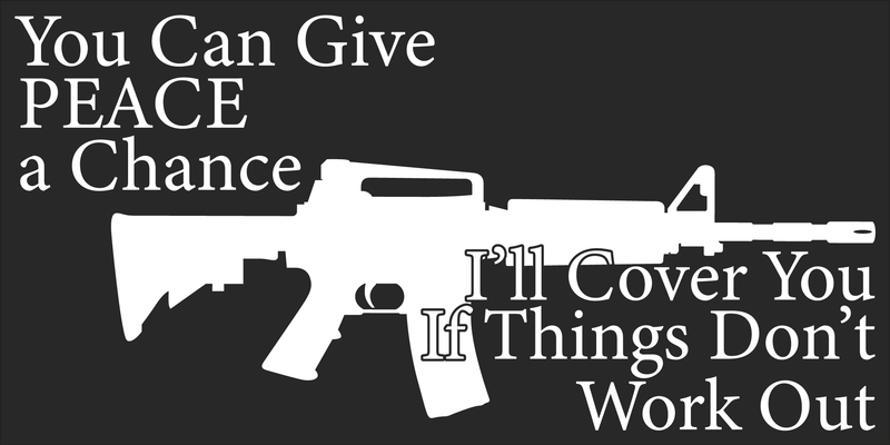 You Can Give Peace A Chance - Bumper Sticker